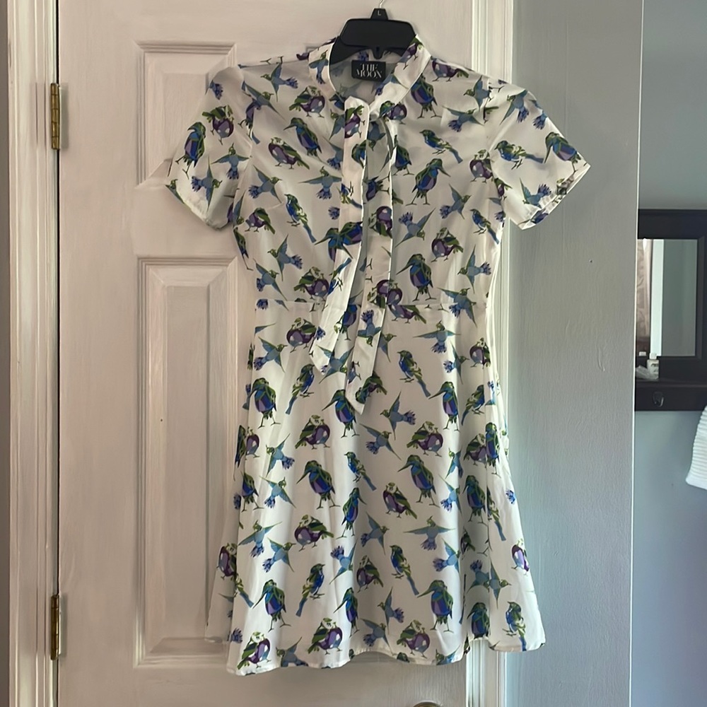 *LAST DAY, MAKE ME AN OFFER* Garden party bird dress S